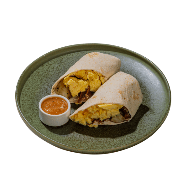 Bacon and Egg Breakfast Burrito — chef-made meal prep