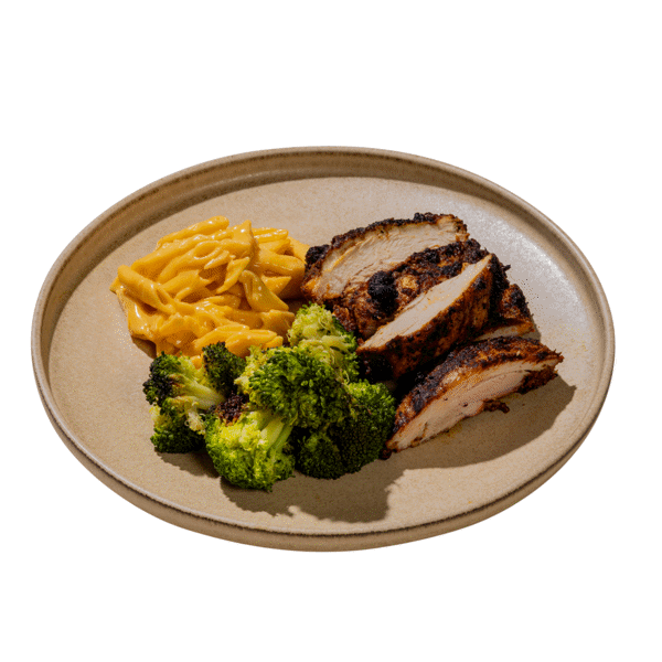 Cajun Chicken w/ Mac & Cheese — chef-made meal prep