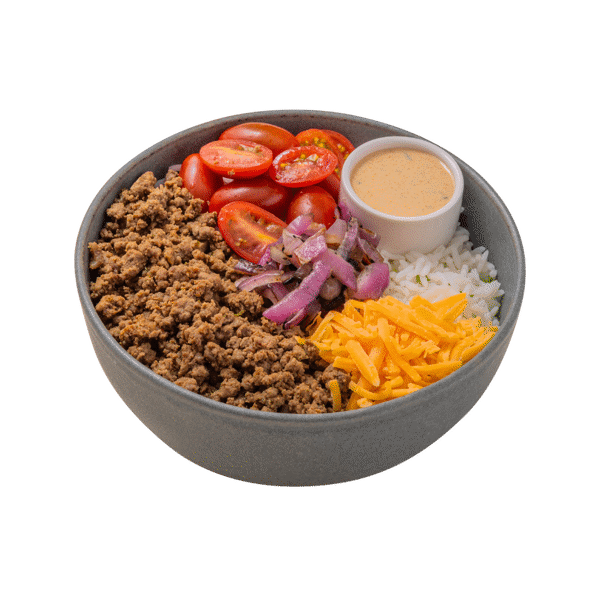 Cheeseburger Bowl — chef-made meal prep