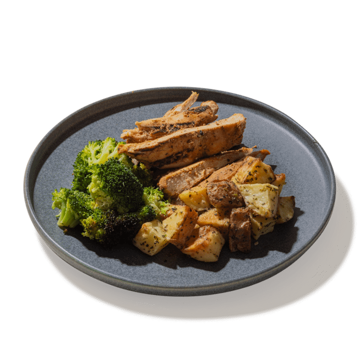 #06 Grilled Chicken, Red Potatoes & Roasted Broccoli — chef-made meal prep