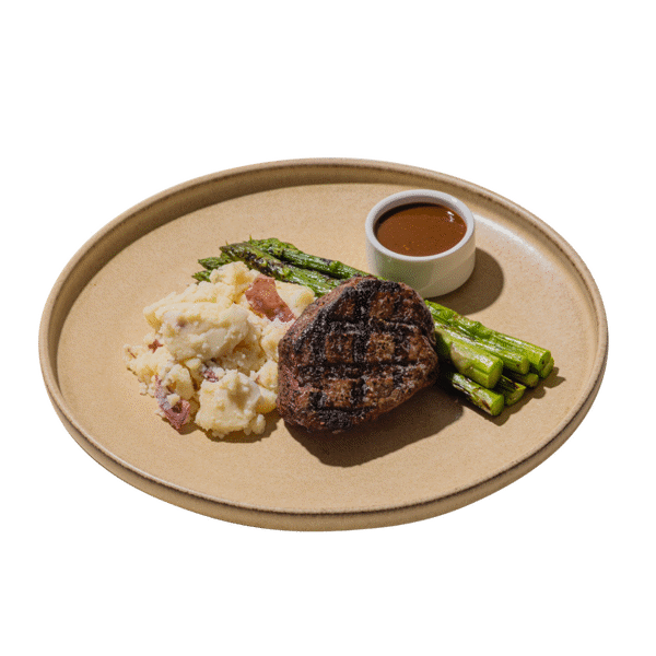 Petite Filet Mignon w/ PK Steak Sauce — chef-made meal prep