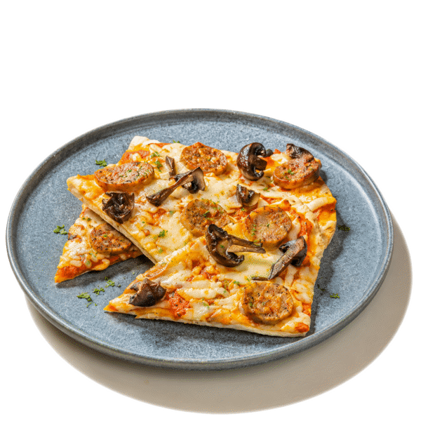 Sausage & Mushroom Pizza — chef-made meal prep