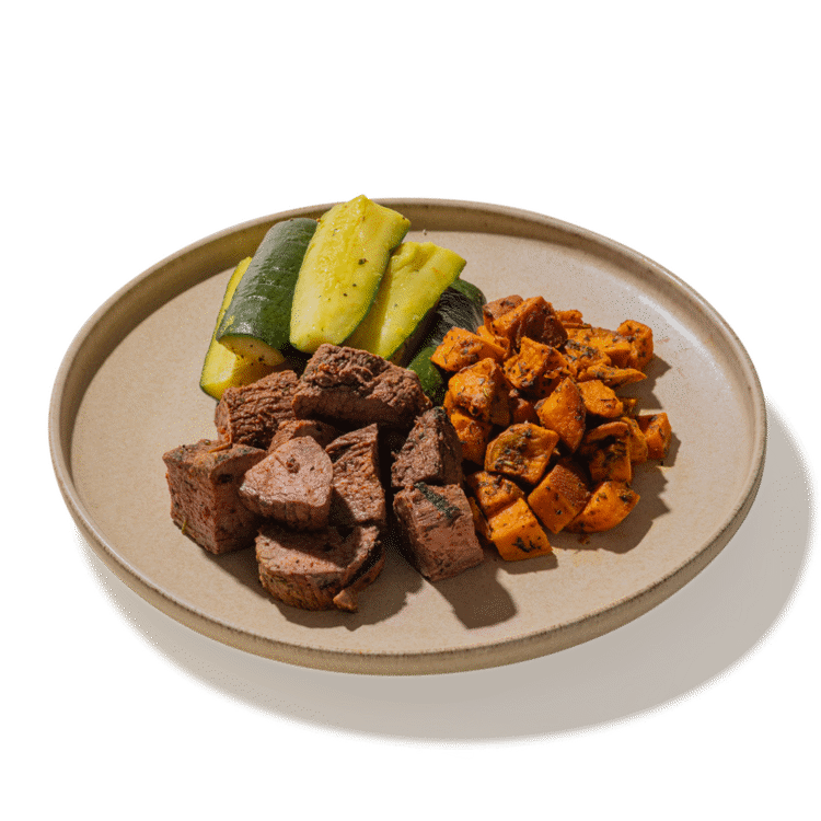 #08 Steak, Sweet Potatoes & Zucchini — chef-made meal prep