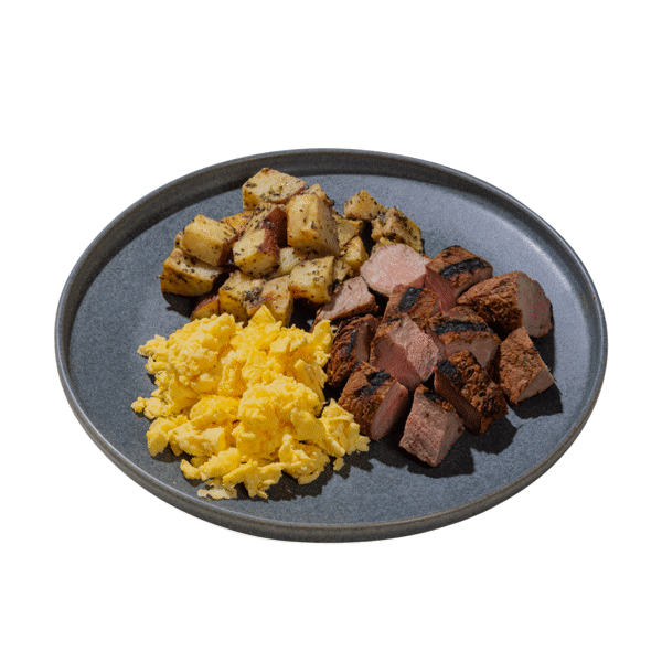 Steak, Eggs, Potatoes — chef-made meal prep