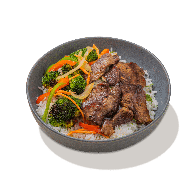 Teriyaki Steak Stir Fry Bowl — chef-made meal prep