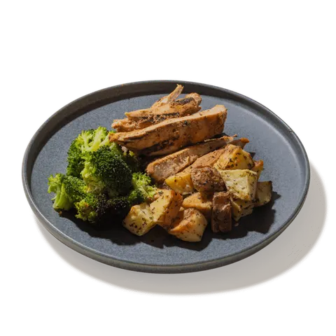 #06 Grilled Chicken, Red Potatoes & Roasted Broccoli