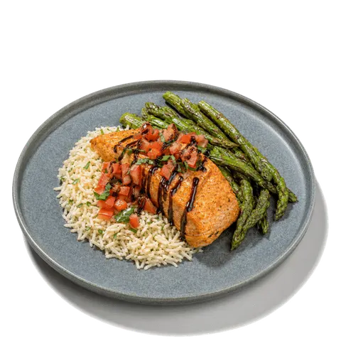 Salmon w/ Bruschetta