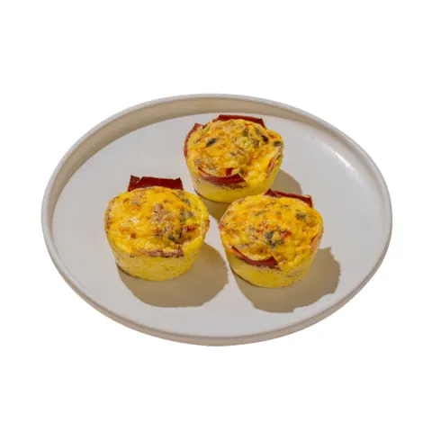 Turkey Bacon Wrapped Egg Bites