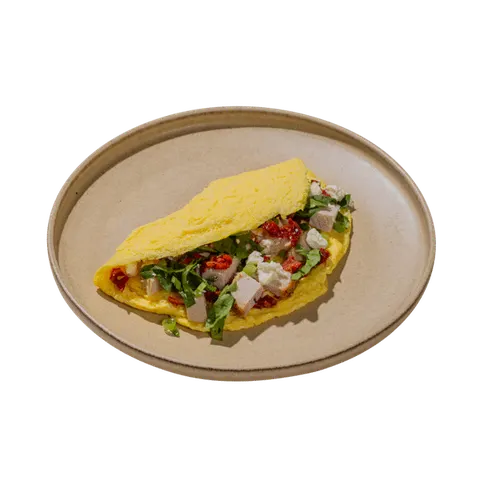 Turkey Feta Whole Egg Omelette